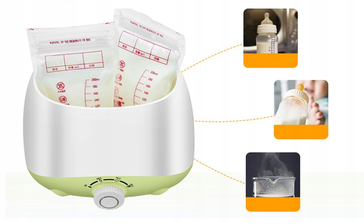 PODGRZEWACZ ELEKTRYCZNY DO BUTELEK ZE STARYLIZATOREM PODWÓJNY DLA BLIŹNIĄT - zdjęcie 4