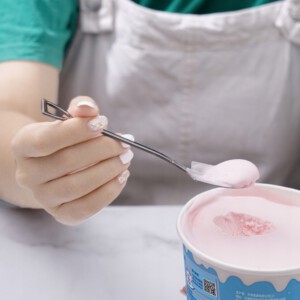 ŁYŻECZKA Ozdobna STOŁOWA Mini SZPADEL ŁOPATA Srebrna STAL NIERDZEWNA 1szt - miniatura 5