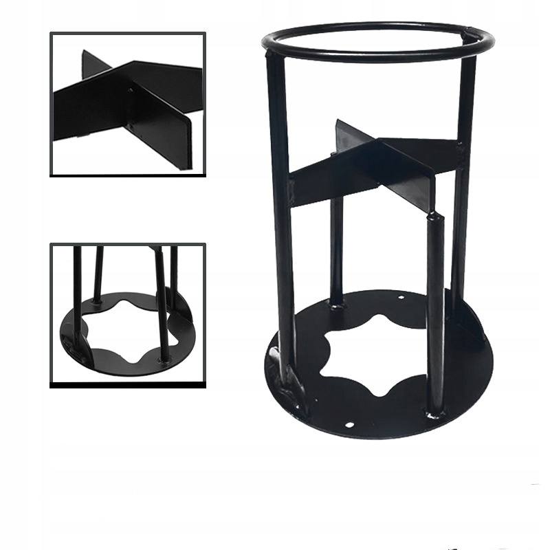 STOJAK DO CIĘCIA DREWNA RĘCZNA ŁUPARKA ŻELIWNA OPAŁ KOMINKA OGNISKO 27x14cm - obrazek 5