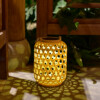 Lampion OGRODOWY Piękny SOLARNY LAMPKA Latarnia BALKON TARAS Rattanowa XL - miniatura 5