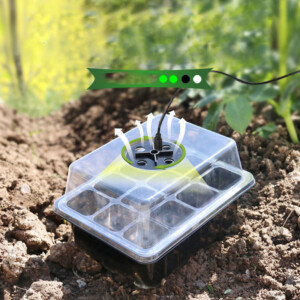 MINI SZKLARNIA LED 5x Lampek 5x Szklarni USB Regulowana wentylacja ROZSADA - miniatura 4