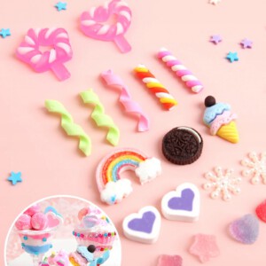 Zabawka DIY KOLOROWE DESERY LODY POSYPKI Zrób to Sam SENSORYCZNA XL ZESTAW - miniatura 6