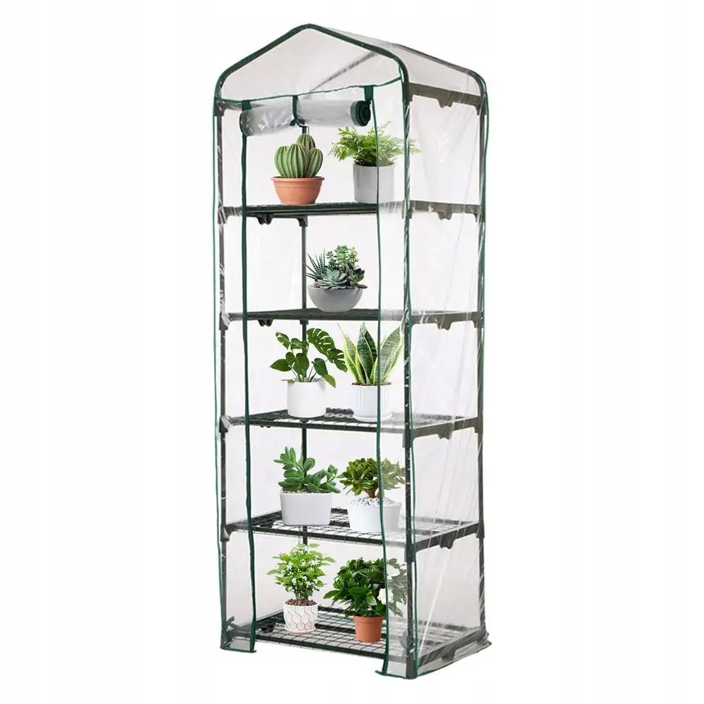 MINI SZKLARNIA OGRODOWA BALKONOWA PIONOWA NA BALKON 5 POZIOMÓW metalowa XXL - zdjęcie 3