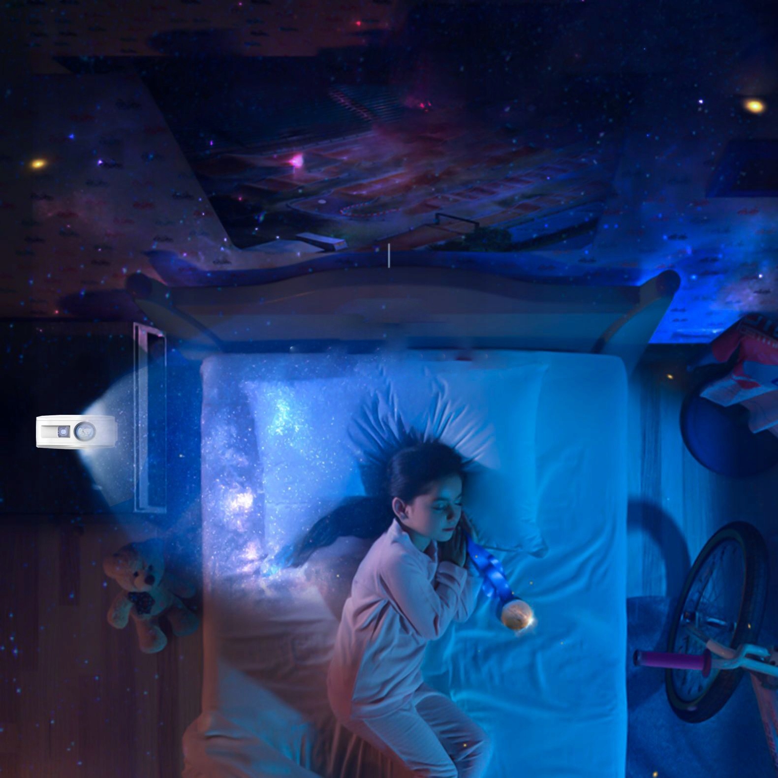 Projektor GWIAZD SMART Google TUYA MGŁAWICE LASER - zdjęcie 5