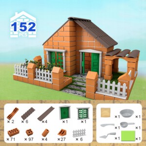 ZESTAW DO BUDOWY DOMKU ZABAWKA DLA DZIECI PREZENT DIY MINIATUROWY DOMEK - miniatura 3