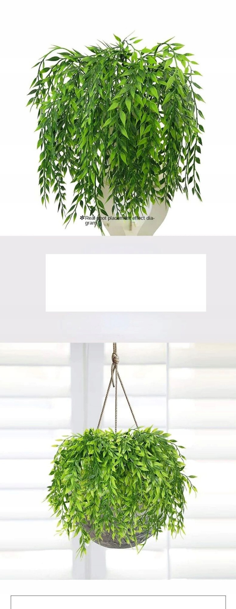 SZTUCZNA ROŚLINA WIERZBA WILKINA ZWISAJĄCA DOMOWA REALISTYCZNA KWIAT 50cm - zdjęcie 9