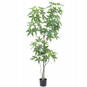 SZTUCZNA Roślina PACHIRA W DONICZCE REALISTYCZNA 60cm KRZACZEK PIĘKNA - miniatura 4