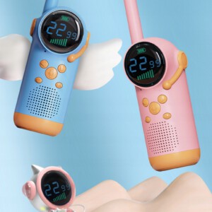 Walkie Talkie KRÓTKOFALÓWKI RADIO DZIECI Wyświetlacz 22 KANAŁY LED VOX 3km - miniatura 8