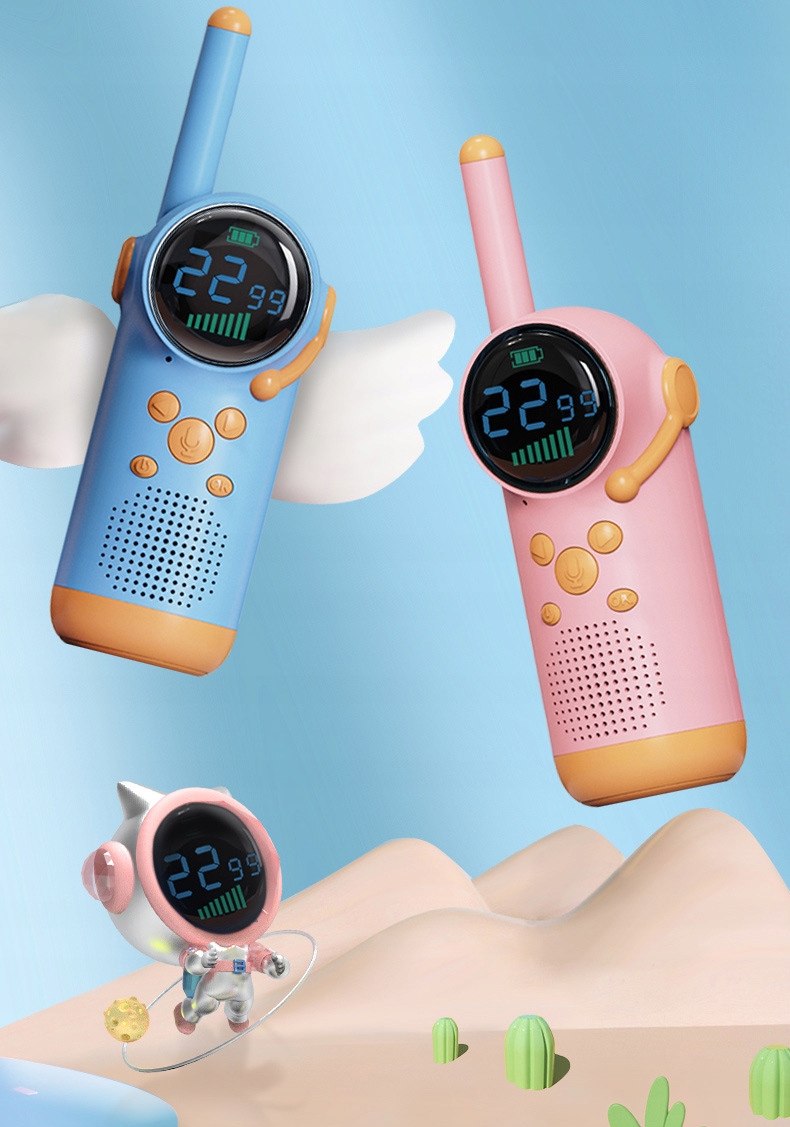 Walkie Talkie KRÓTKOFALÓWKI RADIO DZIECI Wyświetlacz 22 KANAŁY LED VOX 3km - obrazek 8