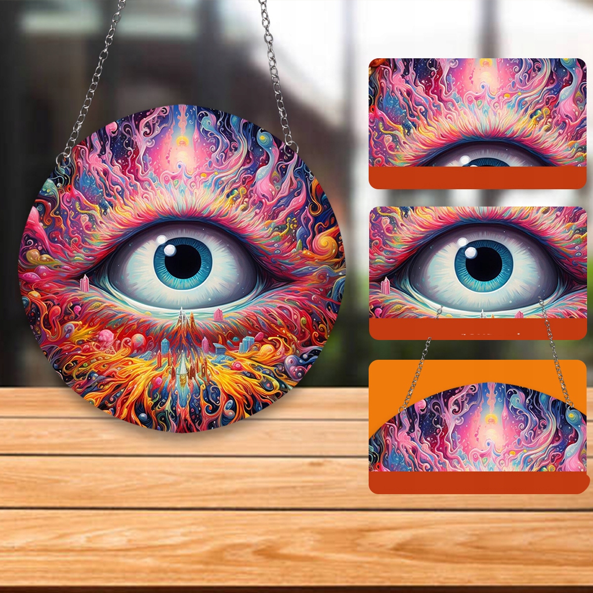 Ozdoba dekoracja WITRAŻ Wisząca DOMOWA Akrylowa PIĘKNA Drzewko SZCZĘŚCIA XL - zdjęcie 2