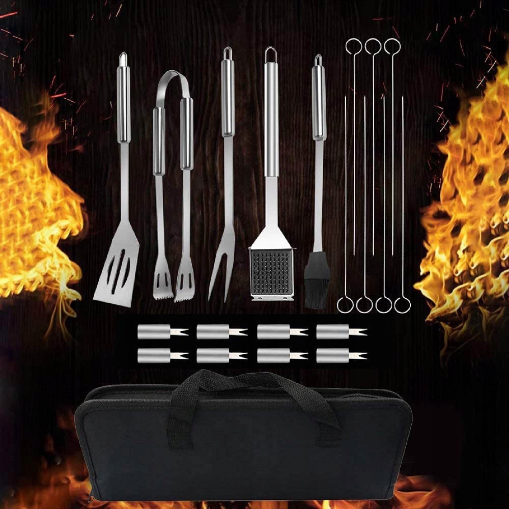 ZESTAW DO GRILLA Stal PRZYBORY XXL 30x AKCESORIA - zdjęcie 5