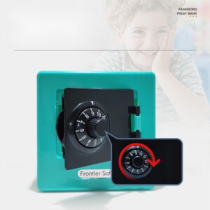 SEJF ZABAWKA DLA DZIECI SKARBONKA NA KOD SZYFR KIESZONKOWA BLUE PREZENT - miniatura 6