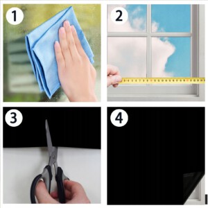 Roleta ZACIEMNIAJĄCA folia do OKIEN na +RZEPY 100x150cm +TORBA PRZYCIEMNIA - miniatura 8