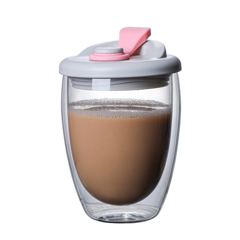 SZKLANKA TERMICZNA Z POKRYWKĄ Z PODWÓJNYM DNEM NA KAWĘ HERBATĘ - obrazek 4