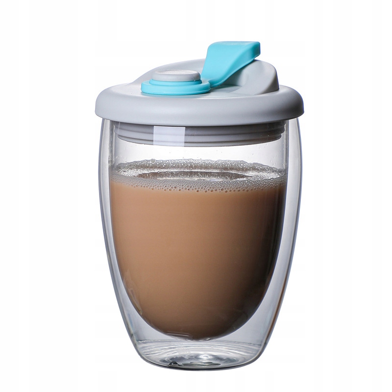 SZKLANKA TERMICZNA Z POKRYWKĄ Z PODWÓJNYM DNEM NA KAWĘ HERBATĘ - obrazek 3