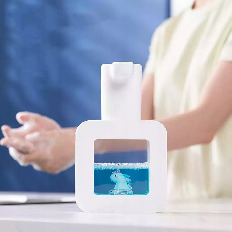 BEZDOTYKOWY AUTOMATYCZNY STOJĄCY DOZOWNIK DYSPENSER PIANY MYDŁA 200ML USB - obrazek 4