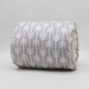 PODUSZKA DO KARMIENIA POD RAMIĘ GŁOWĘ DLA NIEMOWLAKA DZIECKA MIĘKKA SZARA - miniatura 4