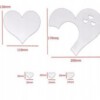ZESTAW 5 SZT LUSTRO AKRYLOWE SERCE SERCA OZDOBNE NAKLEJKI KOMPLET SREBRNE - miniatura 2