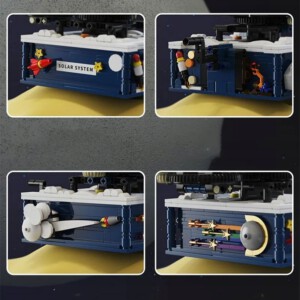 Klocki KONSTRUKCYJNE Ruchomy UKŁAD SŁONECZNY ZIEMIA SŁOŃCE KOSMOS LED - miniatura 15