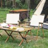 Krzesło OGRODOWE KEMPINGOWE Wędkarskie TURYSTYCZNE Plażowe Składane LEŻAK - miniatura 4