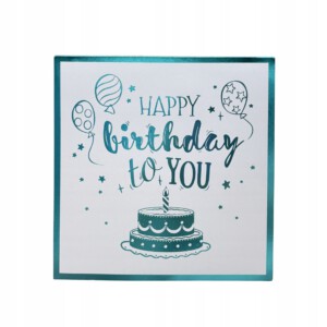 Kartka URODZINOWA GRAJĄCA Melodyjka ŚWIATŁO TORT LED ŚWIECZKA GRA I ŚWIECI - miniatura 2