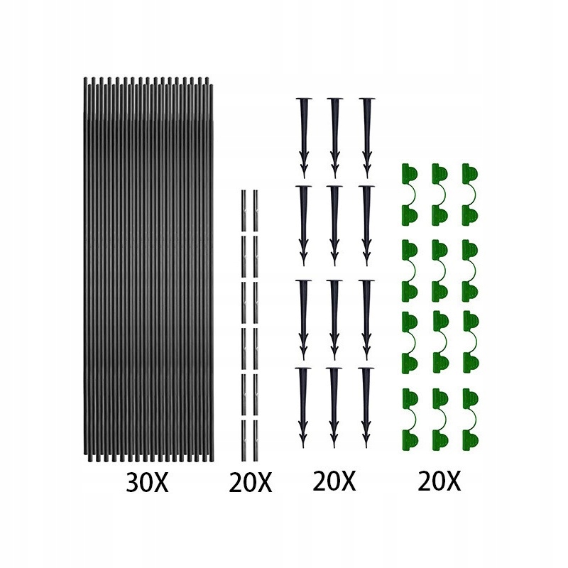 STELAŻ Szklarnia Tunel Szkielet OGRODOWY do UPRAW +KLIPSY I ŚLEDZIE - zdjęcie 3