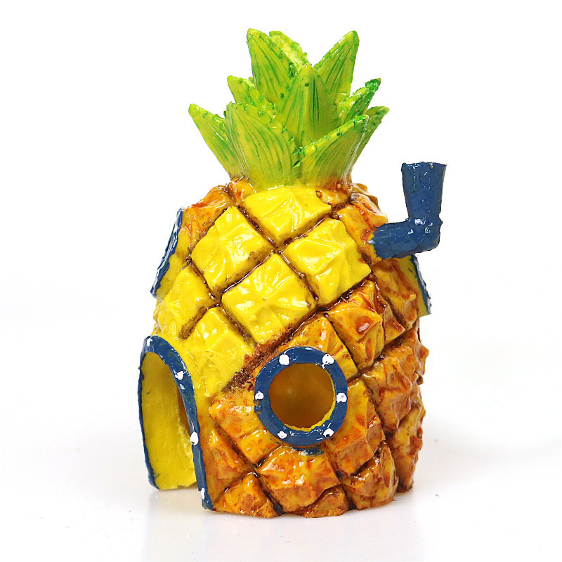 OZDOBA AKWARIOWA Ananas 12cm L do akwarium - obrazek 3