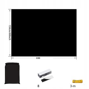 Roleta ZACIEMNIAJĄCA folia do OKIEN na +RZEPY 100x150cm +TORBA PRZYCIEMNIA - miniatura 15