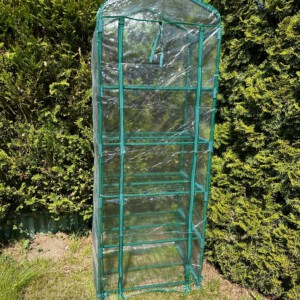 MINI SZKLARNIA OGRODOWA BALKONOWA PIONOWA NA BALKON 5 POZIOMÓW metalowa XXL - miniatura 11