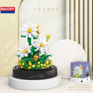 Klocki KWIATKI w SZKLE LAS SŁOIKU MAKROKLIMAT DEKORACJA PREZENT STOKROTKA - miniatura 2