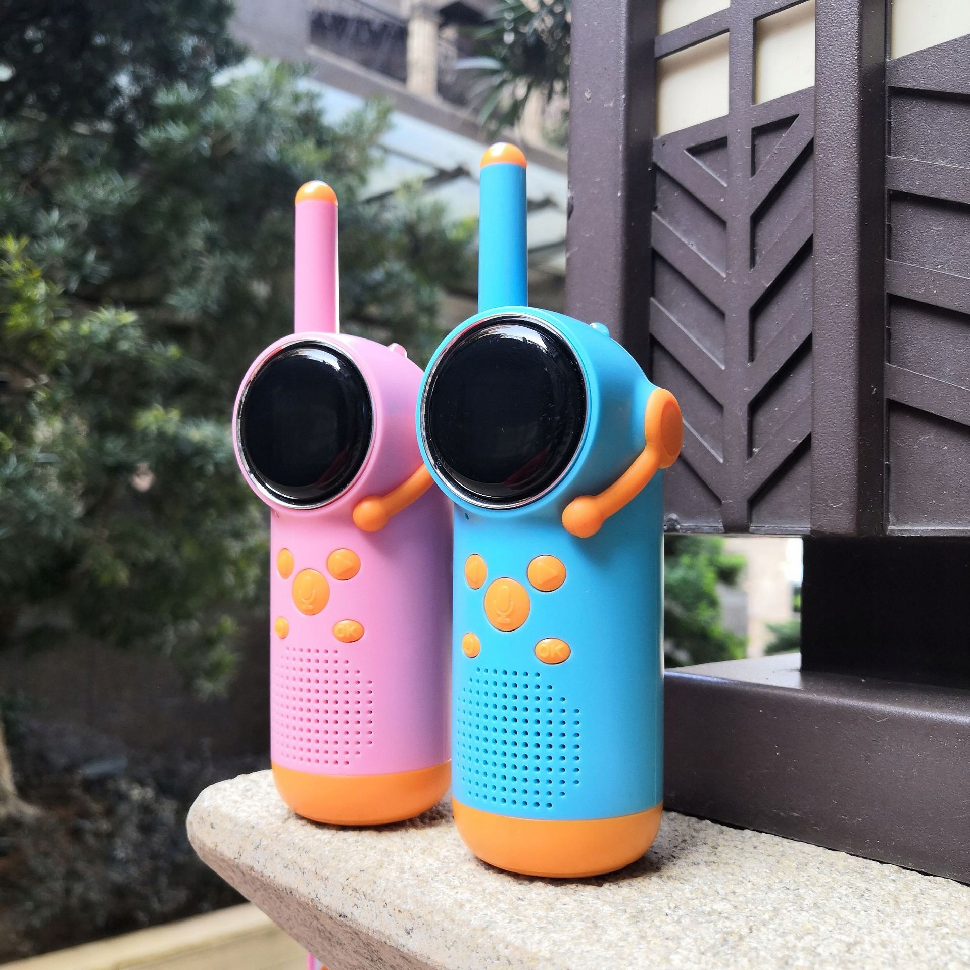 Walkie Talkie KRÓTKOFALÓWKI RADIO DZIECI Wyświetlacz 22 KANAŁY LED VOX 3km - obrazek 4