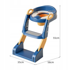 NOCNIK Z DRABINKĄ NAKŁADKA NA TOALETĘ SCHODKI WC 3w1 DLA DZIECI PREZENT - miniatura 5