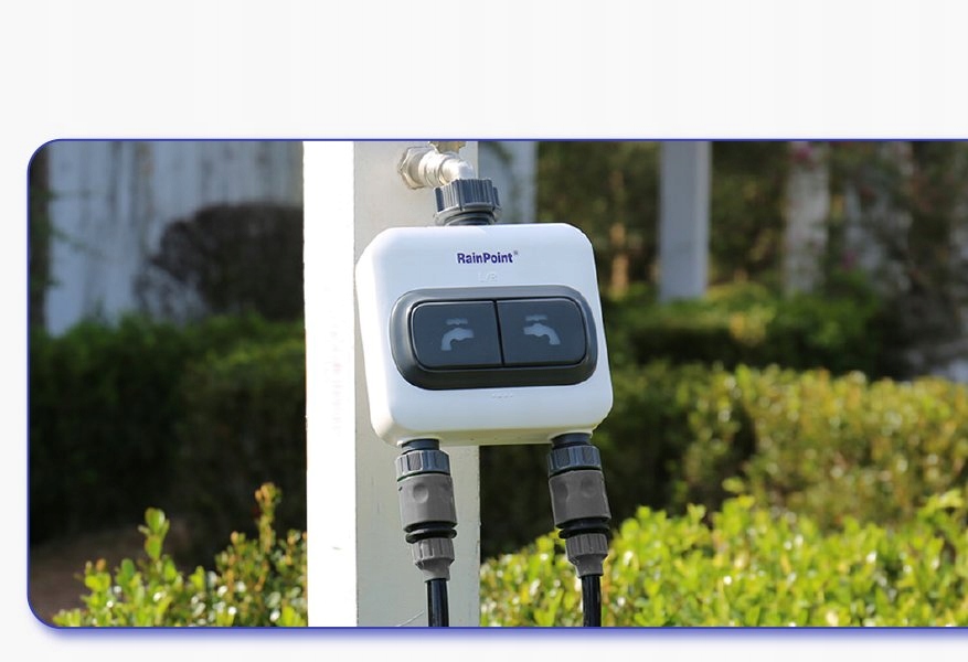 ZESTAW PODWÓJNY SYSTEM NAWADNIANIA OGRODU CENTRALA STEROWNIK CZUJNIK DESZCZ - zdjęcie 16