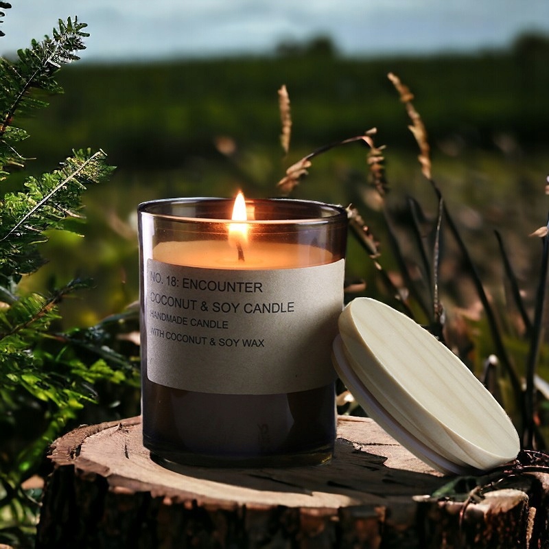 ŚWIECA SOJOWO KOKOSOWA HandMade FRANCUSKI JAŁOWIEC I LAWENDA AROMATYCZNA - obrazek 7