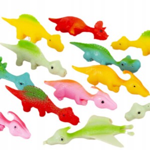 Dinozaury ZABAWKA Żelowe do STRZELANIA KOMPLET dla DZIECI 5 sztuk - miniatura 9