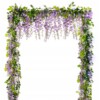 SZTUCZNA Roślina PNĄCZE 200 cm ŚLUB WESELE Dekoracja PIĘKNA KWIATY BRAMKA - miniatura 1