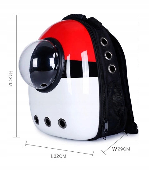 PLECAK DO TRANSPORTU ZWIERZĄT KOTÓW TRANSPORTER KOSMICZNY XL CZARNY - obrazek 6