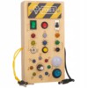 TABLICA MONTESSORI SENSORYCZNA DREWNIANA MANIPULACYJNA LED DLA DZIECI - miniatura 1