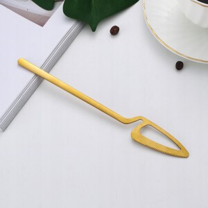 ZESTAW KOMPLET SZTUĆCÓW STAL NIERDZEWNA NÓŻE WIDELCE ŁYŻKI 32szt ZŁOTE - miniatura 5