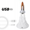 LAMPKA NOCNA RAKIETA PROM KOSMICZNY DLA DZIECI DO SYPIALNI STOJĄCA USB - miniatura 6