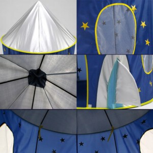 Namiot dla DZIECI Duży z KOJCEM TUNEL Suchy Basen do DOMU OGRODU PAŁAC XXL - miniatura 7