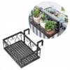DONICA Balkonowa NA BALKON WISZĄCA METALOWA STELAŻ Czarny MAT 30cm - miniatura 1