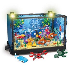 KLOCKI AKWARIUM RYBY ZESTAW KLOCKÓW Z RYBKAMI ZABAWKA DLA DZIECI PREZENT - miniatura 2