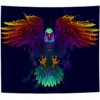 Dekoracja ŚCIENNA UV OBRAZ Fluorescencyjny GOBELIN ODBLASK 150x150cm Orzeł - miniatura 1
