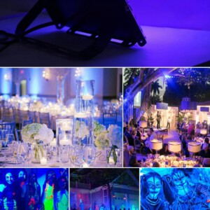 Lampa NAŚWIETLACZ LED UV 395-400nm 100W Wtyczka ROŚLINY 230V Ultrafioletowy - miniatura 7