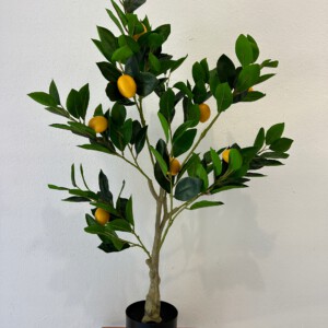 SZTUCZNA Roślina DRZEWKO CYTRYNOWE W DONICZCE REALISTYCZNE 90cm ŁADNE - miniatura 5