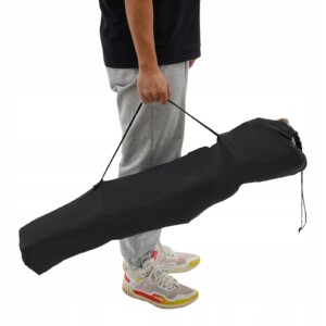 LEŻAK OGRODOWY TURYSTYCZNY PLAŻOWY SKŁADANY POKROWIEC CZARNY FOTEL PODNÓŻEK - miniatura 6