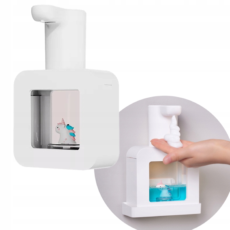 BEZDOTYKOWY AUTOMATYCZNY STOJĄCY DOZOWNIK DYSPENSER PIANY MYDŁA 200ML USB