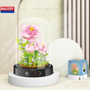 Klocki KWIATKI w SZKLE LAS SŁOIKU MAKROKLIMAT DEKORACJA PREZENT HIBISKUS - miniatura 3