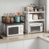 PÓŁKA KUCHENNA pod mikrofalówkę SZAFKA ORGANIZER BIAŁA 3poziomy 48cm REGAŁ - miniatura 5